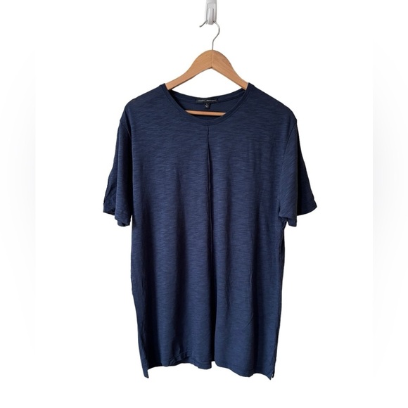 Robert Barakett Other - Robert Barakett Copperfield Short Sleeve Pin Tuck Crew Neck T Shirt Navy Size L